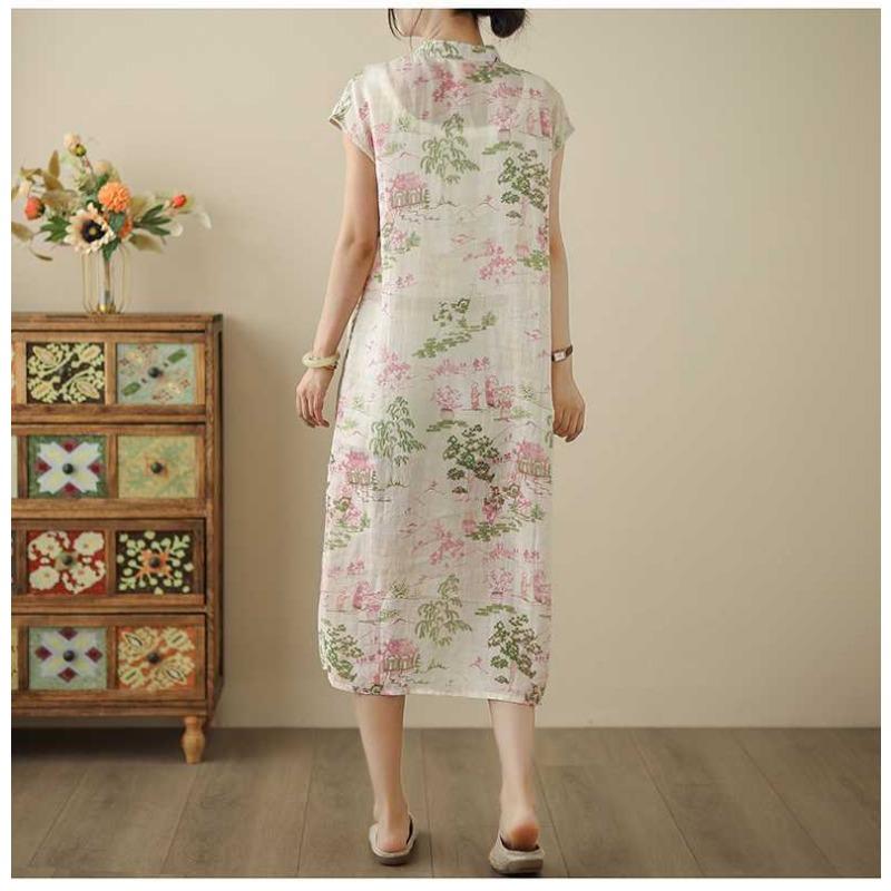 Женское хлопковое платье для дома