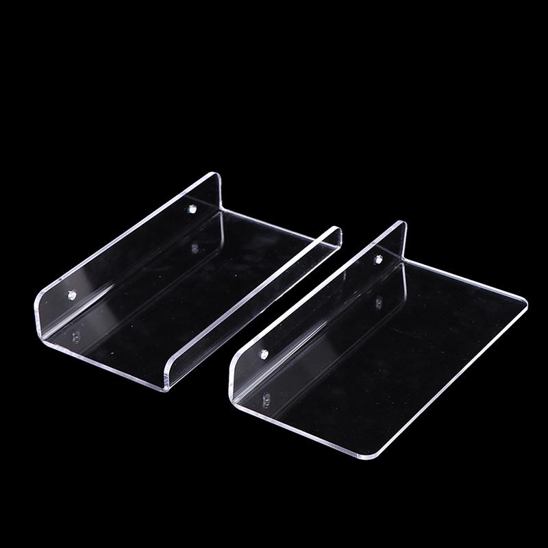 1Pc Acrylic Clear Wall Shelf Floating Shelves Wall Shelf For Bathroom Livingroom