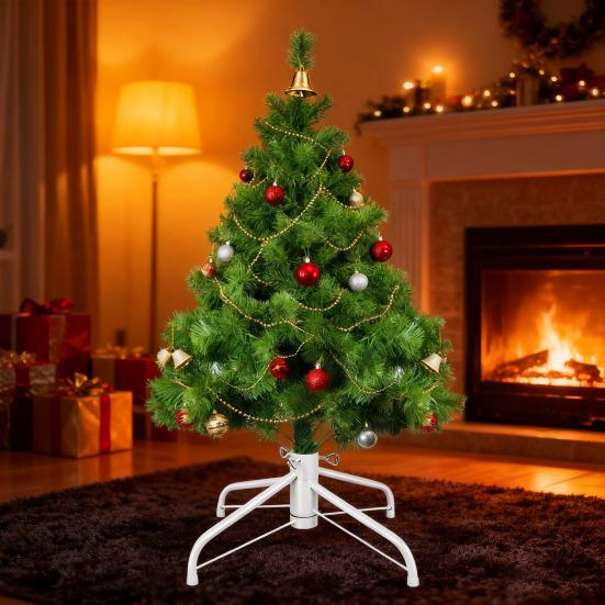 Металлическая подставка для рождественской елки Универсальная складная основа для рождественской елки Замена Подставка для искусственной елки Подходит для шеста 0,75-1,25 дюйма