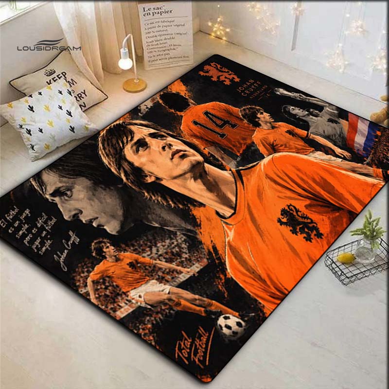 Diego Maradona Football Legend Argentina Portrait Print Area Rug Non Slip Floor Mat Soccer Fan Home Decor Gift