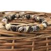 8mm Natural Peanut Wood Jasper Gemstone Beads Jewelry Handmade Charm Bracelet 7.5" For Birthday Gift CSB-2
