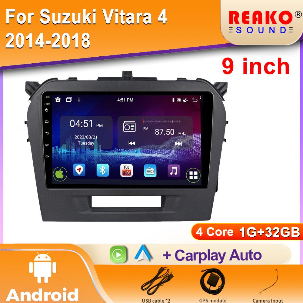Головное устройство плеер автомобиль Android для Suzuki Vitara 4 2014-2018 Мультимедиа Радио GPS Авто Carplay Навигация 2din DVD Экран Сенсорный