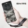 (В комплекте ремешок на запястье)Чехол IBMRS для Oppo Find X6, камуфляжный прозрачный жесткий чехол и мягкая рамка из ТПУ с подушкой безопасности, противоударный чехол для телефона