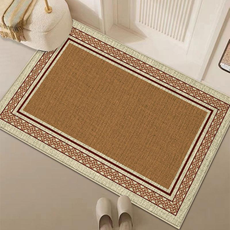 Льняной коврик для входной двери, противоскользящий коврик для ног у входа, бытовой кухонный коврик, грязеотталкивающий коврик для двери