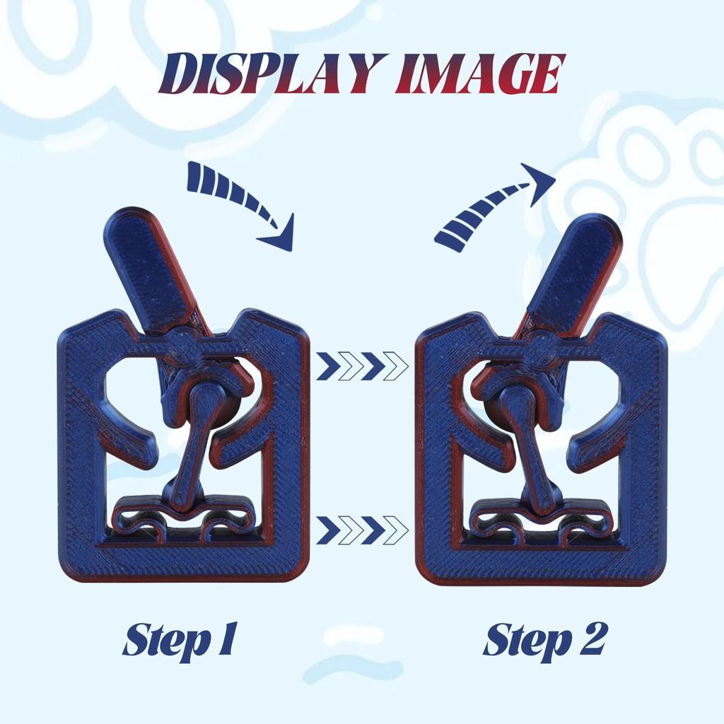 3D Printed Rainbow Wobble Toggle Relieving New Take On The Classic Relieving Toggle Product