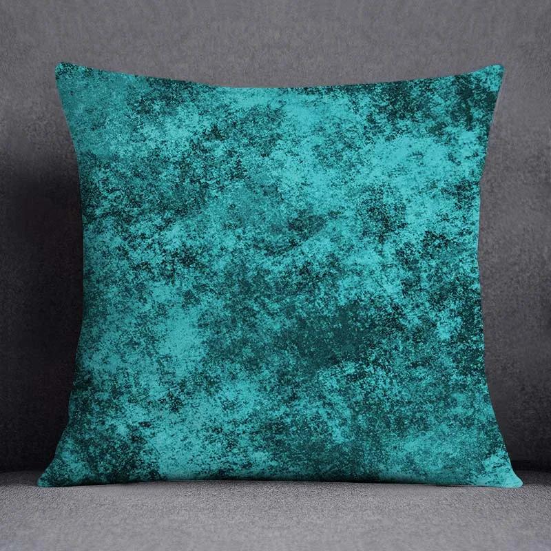 Dark Green Flower and Animal Pattern Home Decoration Pillowcase Square Pillowcase Home Office Decoration Cushion Cover