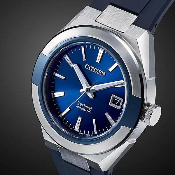 Citizen Men's NA1005-17L ( Watch Series 8 Mechanical 870 Mechanical) Round Watch Blue Stainless