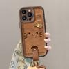 KT кошка бант кукла ремешок подходит для Apple 13PRO чехол для мобильного телефона из кожи ягненка 14 тонкое отверстие противоударный 12 ретро X
