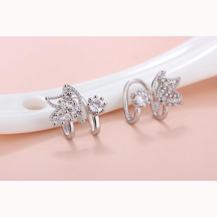 Butterfly Earrings 1 Pairs Shiny Zircon Stud Earrings for Women Vintage Wedding Jewelry Classy and Elegant Trendy Girl Gift