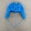 Cartoon Embroidery Windproof Double-Layered Cotton Insulated Coral Fleece Lei Feng Hat for Autumn/Winter Outdoor Ear Flap