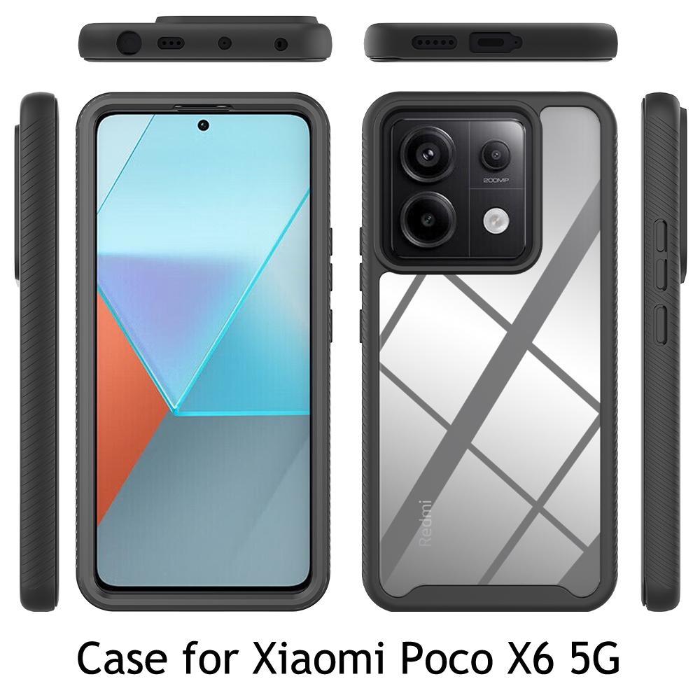 Для POCO X6 X5 M5s X3 NFC 360 защитная передняя задняя панель Xiaomi Poco X4 Pro 5G Crystal Case Funda C65 M4 6 3 X 4 5 M бампер крышка