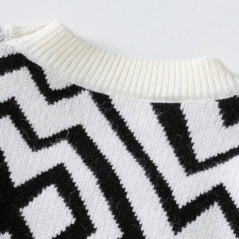 Свободный вязаный свитер, мужской осенне-зимний новый стильный теплый свитер с круглым вырезом, тканый свитер, мужская модная рубашка Explosion