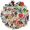 Waterproof Nature Vinyl Stickers Pack for Laptop Scrapbooking for Kids (50 Pcs Insect Style)