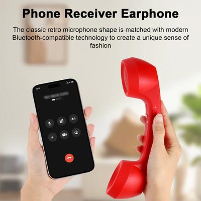 Беспроводной телефонный приемник Ретро-телефонная трубка Стабильное соединение Bluetooth-совместимый мобильный телефонный приемник Наушники