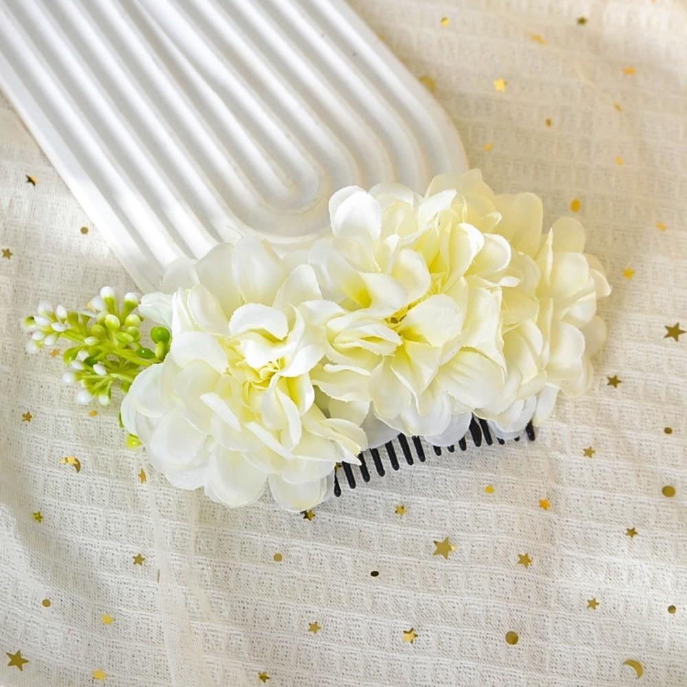 Thai Style Flowers Hairpin Sweet Chignon Hair Clips Hair Accessories Floral Hair Comb  Daily
