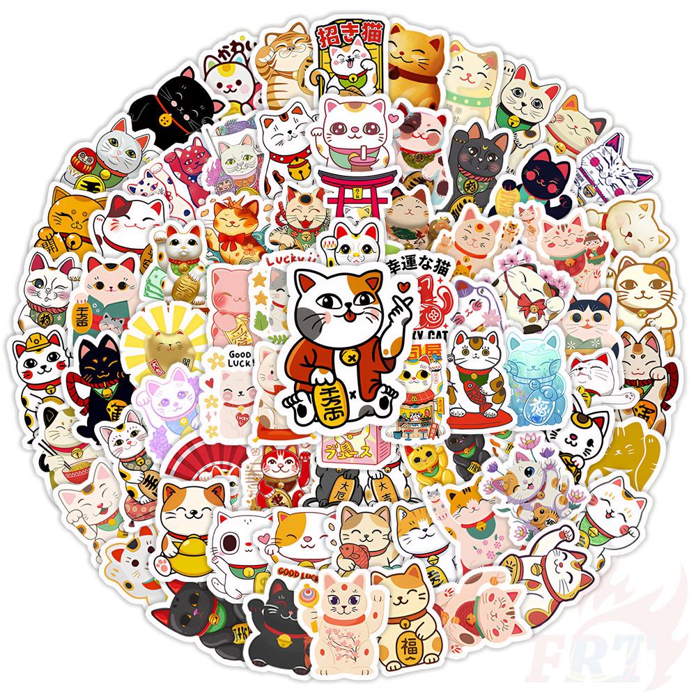 135Pcs/Set Lucky Cat Mini Diary Manual Stickers DIY Scrapbooks Album Decor Decals Stickers