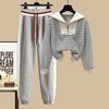 Women Sweatpants 2 Piece Set Casual Sport Outfits Tracksuit Sweatshirt + Jogger Pant Trousers Fashion Winter Sportswear