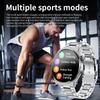 LIGE Wireless Charging Meter Smart Watch Outdoor Sports Fitness Waterproof Watch  Bluetooth Call Smart Watch