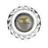 Motorcycle LED Headlight Projector Lens Dual Angel Devil Eye Head Lamp   Type Blue Pink