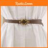 Minimalist Retro Womens Belt Metal Buckle Fashion Dress Decoration Waist Belt