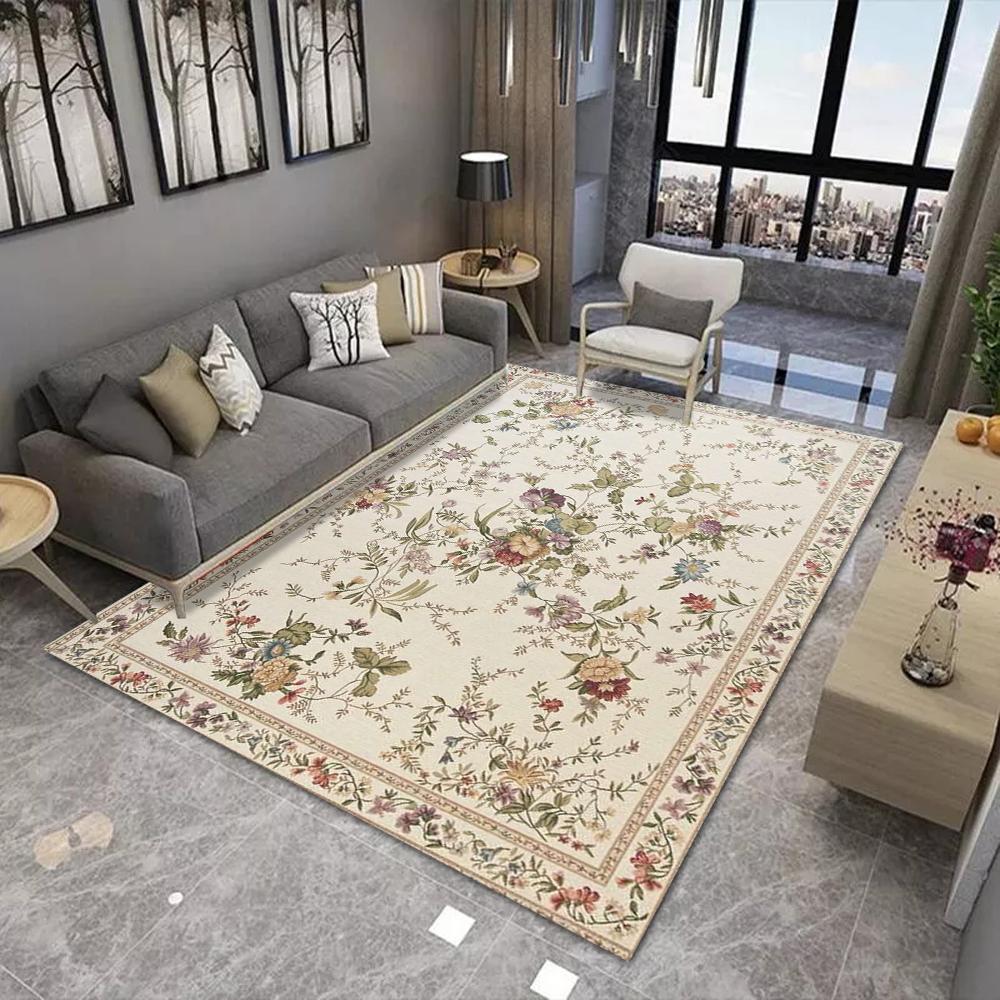 Vintage Floral Pattern Floor Mat, Various Styles with Ornate Scrolls and Animal Motifs, Non - Slip Door Mat for Home Decor