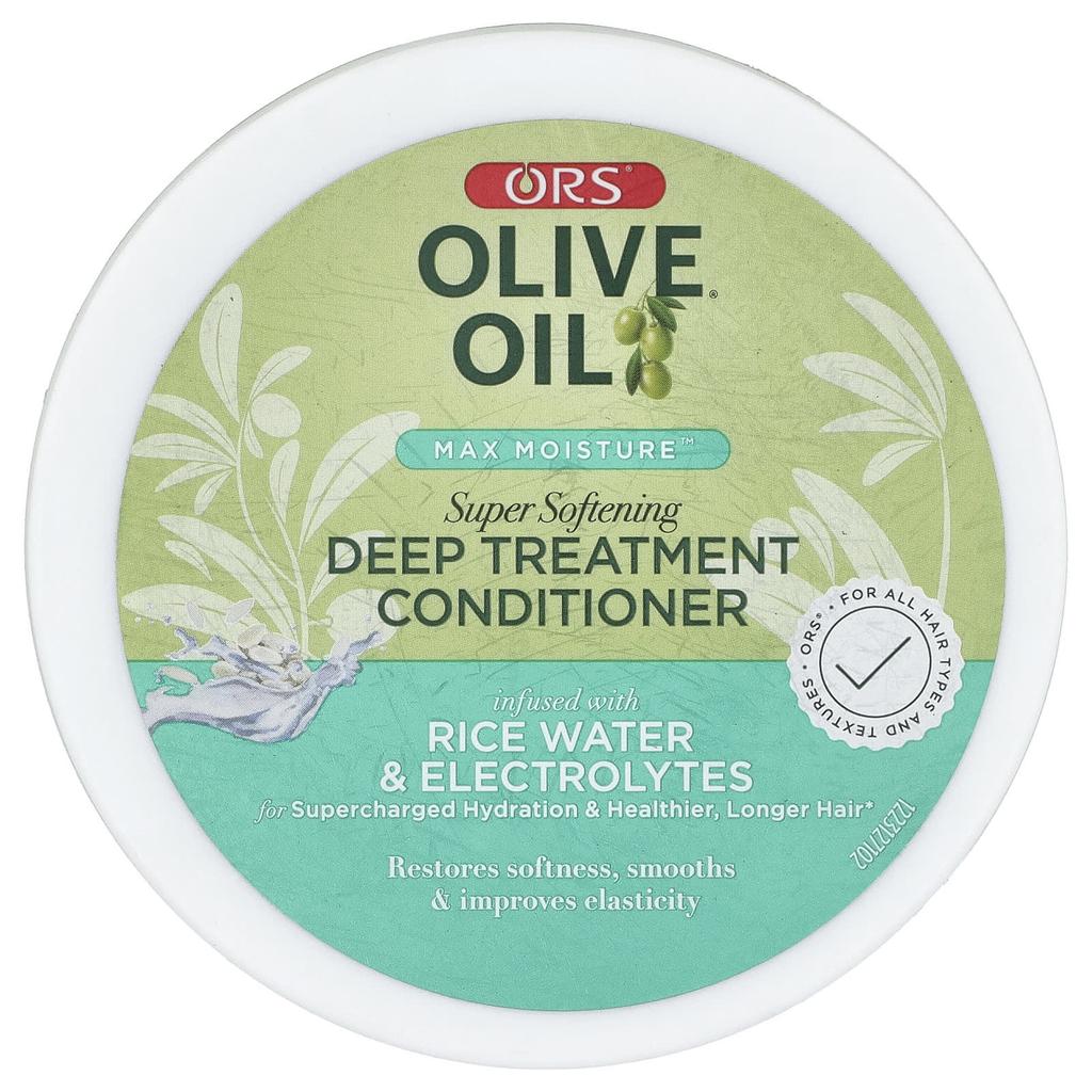 ORS, Olive Oil®, Max Moisture™, Super Softening Deep Treatment Conditioner, Suitable for All Hair Types and Textures, 20 Oz (567 G)