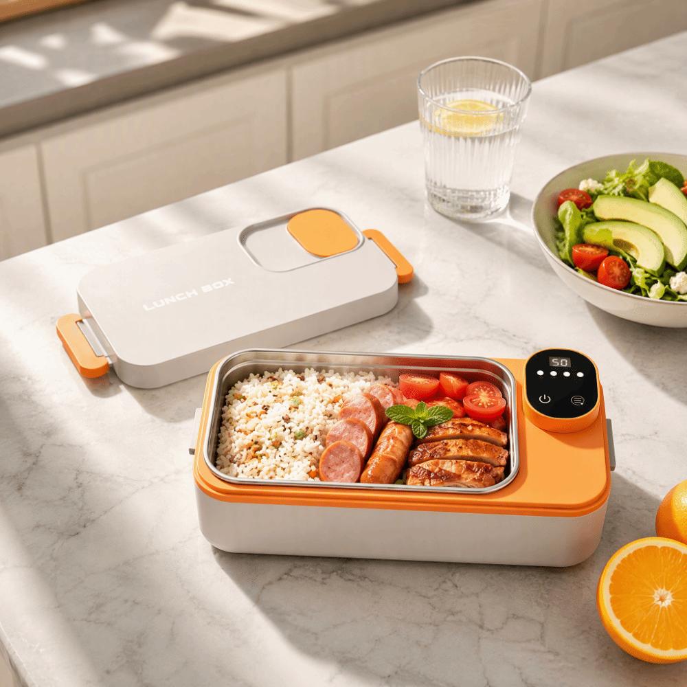 700ml/900ml Heating Lunch Box Water-free Electric Food Warmer for 700ml/900ml Lunch