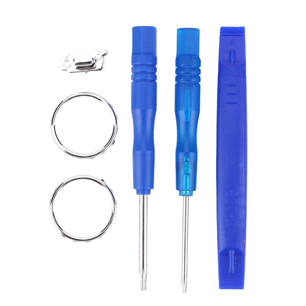 Акцентные кольца для джойстика Аксессуары для Xbox One Elite Series 2 Переключатели профилей Кнопки с отверткой Матовый хром