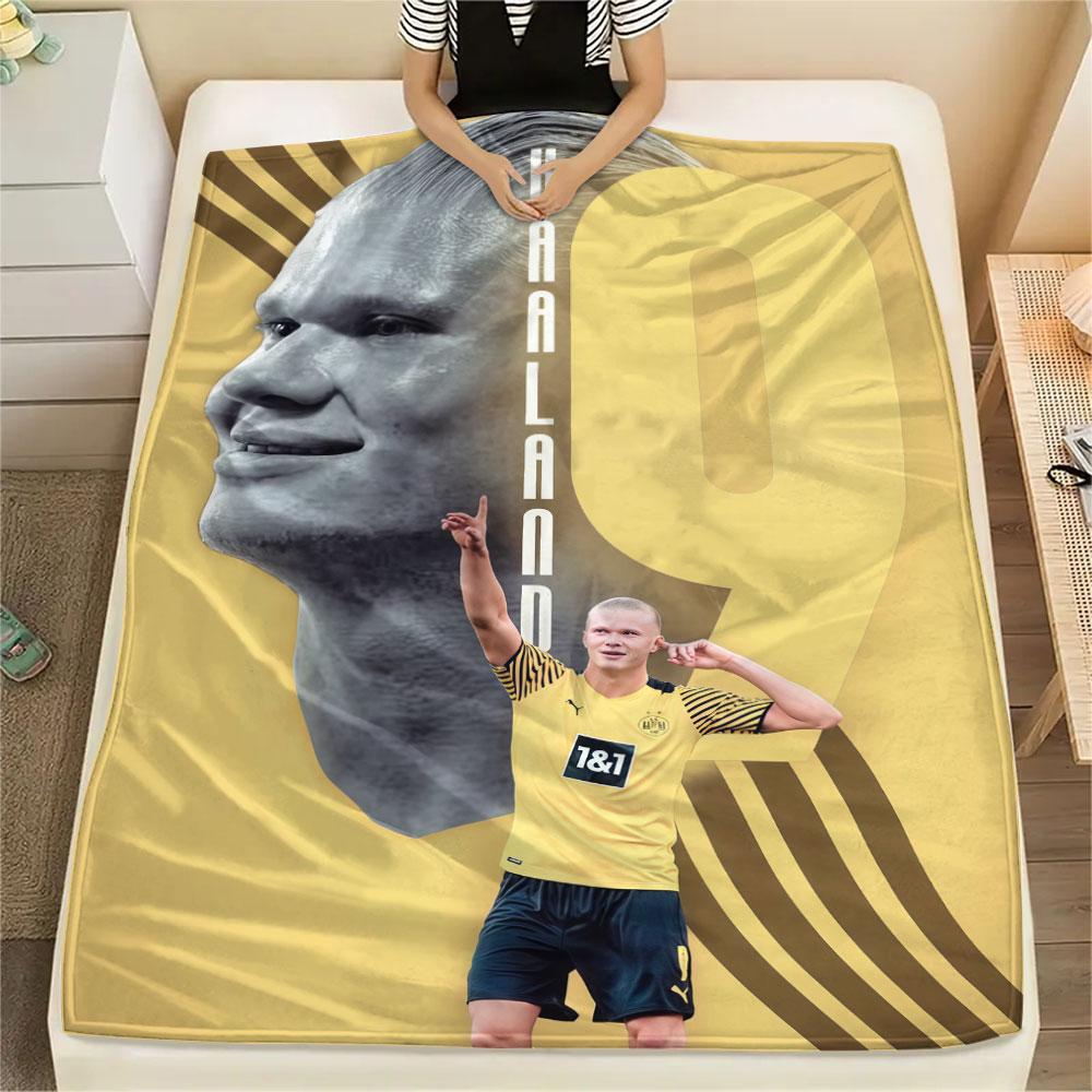 Haaland poster FlAannel Blanket, High quality Comfortable for All Seasons, Home Decor, Warmth and Comfort