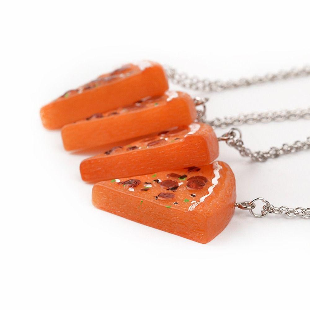 Jewelry Pizza Pendant Zinc Zinc Alloy BFF Necklace Fashion Best Friends Forever Necklace Best Friend