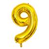 32-Inch US Number Birthday Party Balloons - Individual Aluminum Film