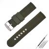 18mm 20mm 22mm 24mm Universal Nylon Watch Strap-Waterproof and Sweatproof Unisex Canvas Watch Accessories Black Strap Watch Band Samsung Watch Band