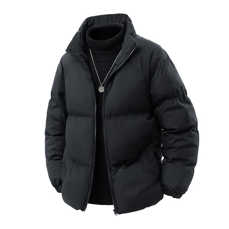New Cotton-padded Jacket Men's Thickened Warm Cotton-padded Clothing Loose Versatile Stand-up Collar Warm Cotton-padded Jacket