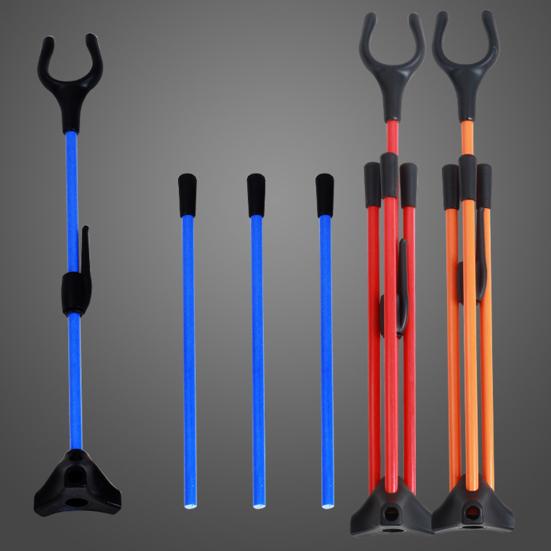 Archery Recurve Bow Stand Adjustable Bow Stand Rack Holder Fiberglass Bow Rack Archery Sports Gear for Longbow Takedown Bow