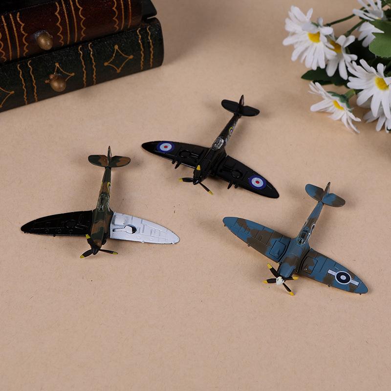 Doll House Mini Alloy Assembly Airplane Model Photo Scene Decoration Assembly Toys