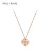Paul Brial [Silver] Pysn0074 Diamond Garden Rose Necklace Pg