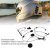 Motorcycle Earpiece Mic 2 Pin PTT Black Bike Helmet Headset Microphone for Kenwood 2 Way Radio