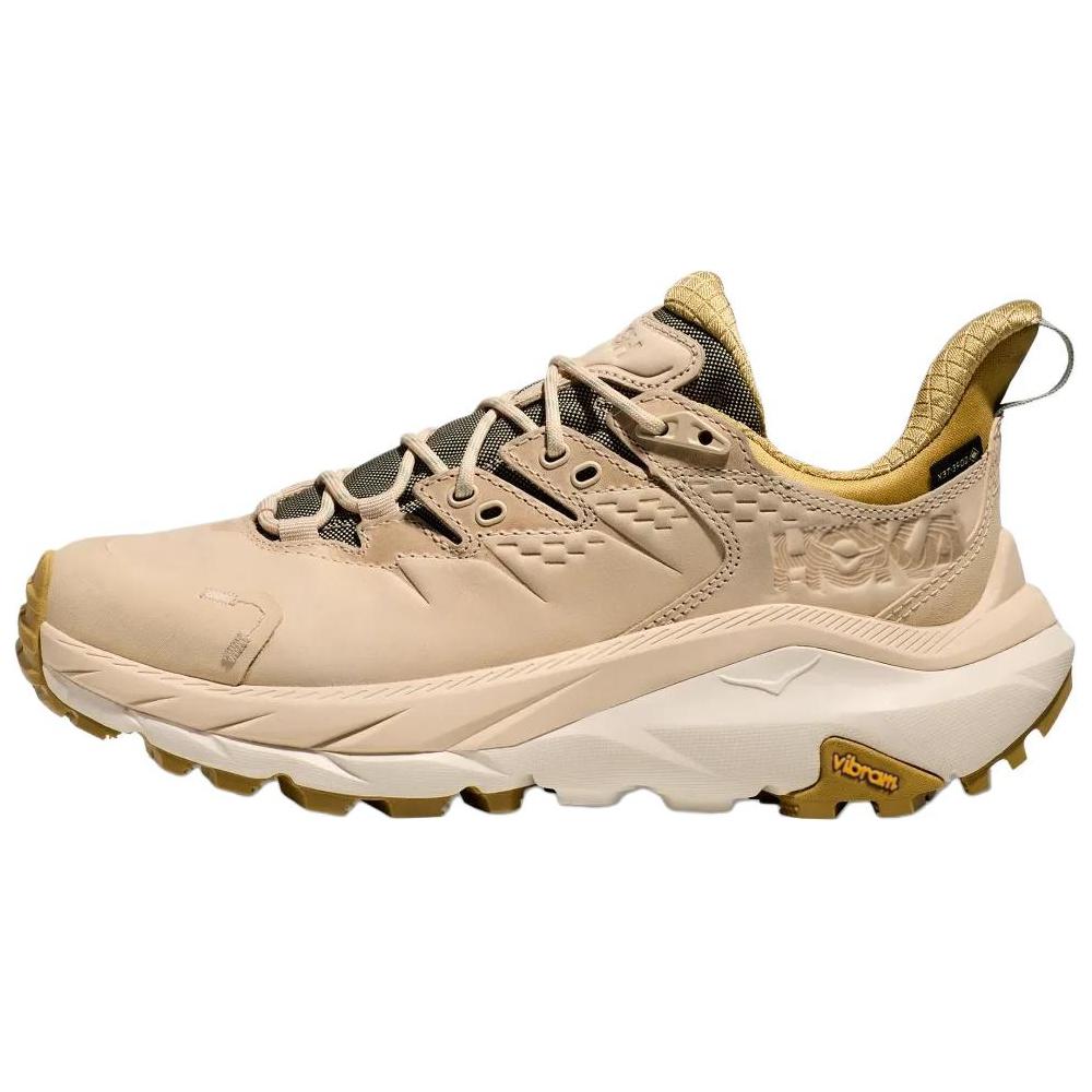 HOKA One One Kaha 2 Comfortable Non-Slip Low-Top Hiking Shoes Women Hiking Shoes Gray Beige 1123191-OKLB