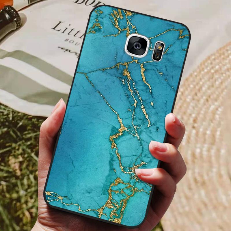 Силиконовый чехол для Samsung Galaxy S7 Edge с милым узором, мягкая TPU накладка для телефона для Samsung Galaxy S6 S7 S 7 Edge, задняя крышка, бампер