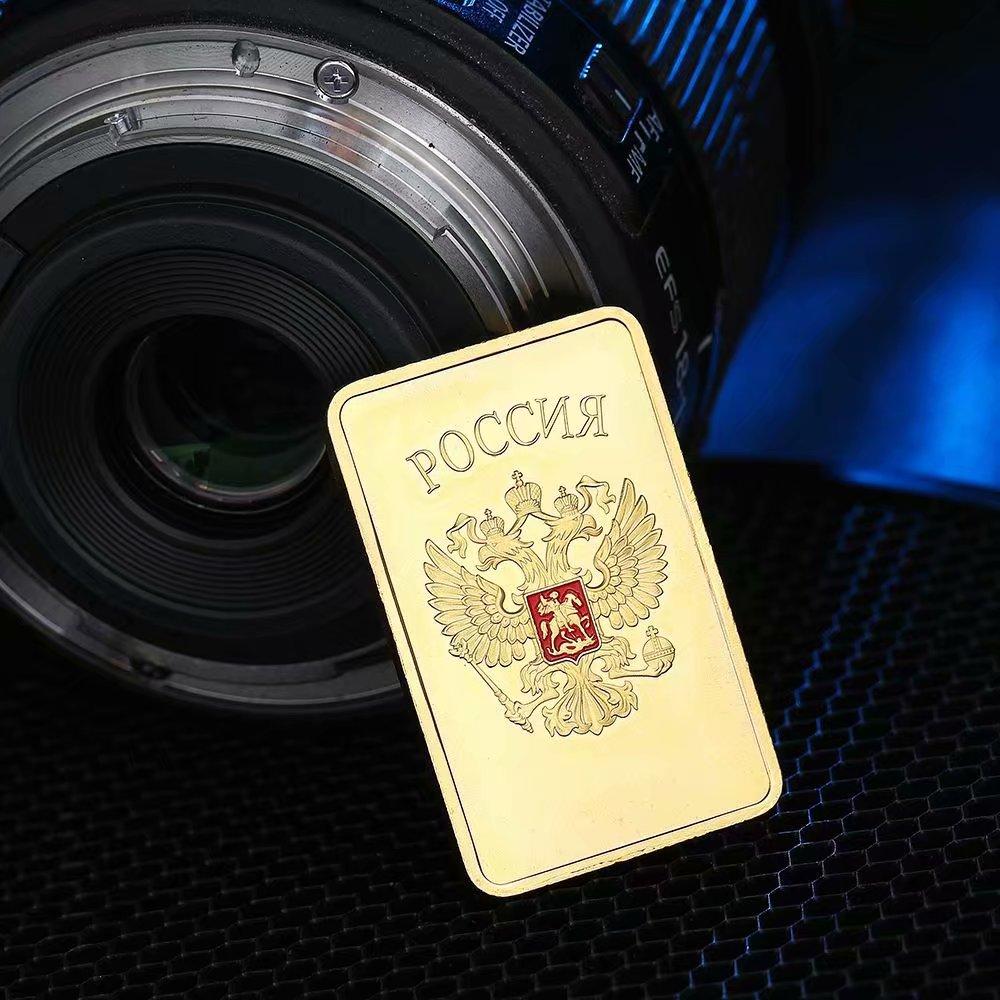 Домашний декор СССР Советский национальный герб CCCP позолоченный слиток в слитках русский сувенир украшение для монет подарки