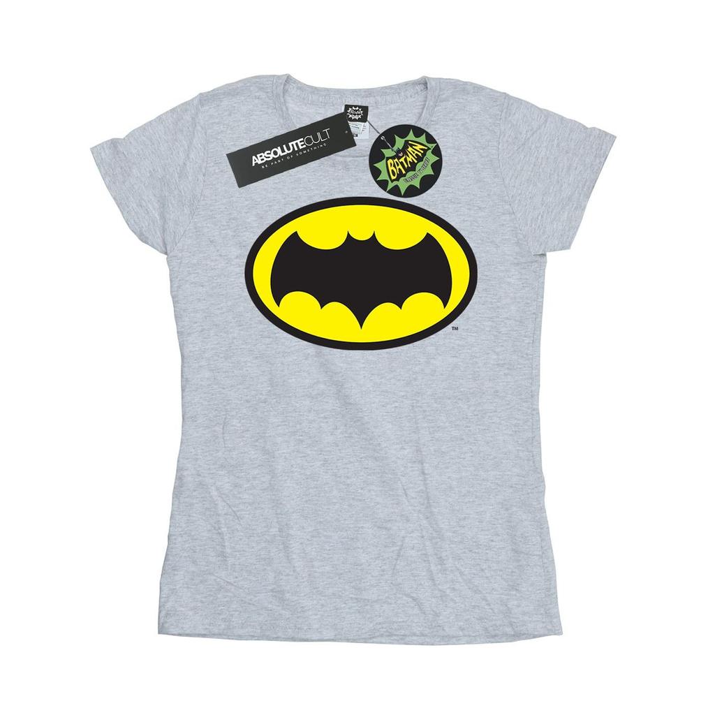 DC Comics Womens/Ladies Batman TV Series Logo Cotton T-Shirt