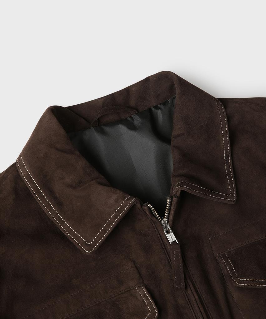 Panicale Dark Brown Suede Goatskin Jumper