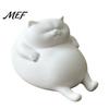 Cute Room Decor Aesthetic 3D Printed Fat Cat Figurine, Lazy Statue, Office Desk Accessories Minimalist Tabletop Ornament for And Shelf Decorations