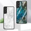 Роскошный стеклянный чехол с мраморным узором для Samsung Galaxy S22 S20 FE S21 Plus, чехол для телефона S10 5G S9 Note 20 Ultra 10 Lite Shell
