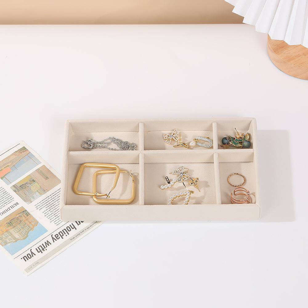 Multi-Style Plush Jewelry Storage Box with Drawers