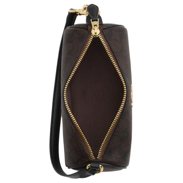 COACH Nolita PVC With Leather Handbag, Shoulder Bag Small Women's Dark Brown CW809-IMXAQ