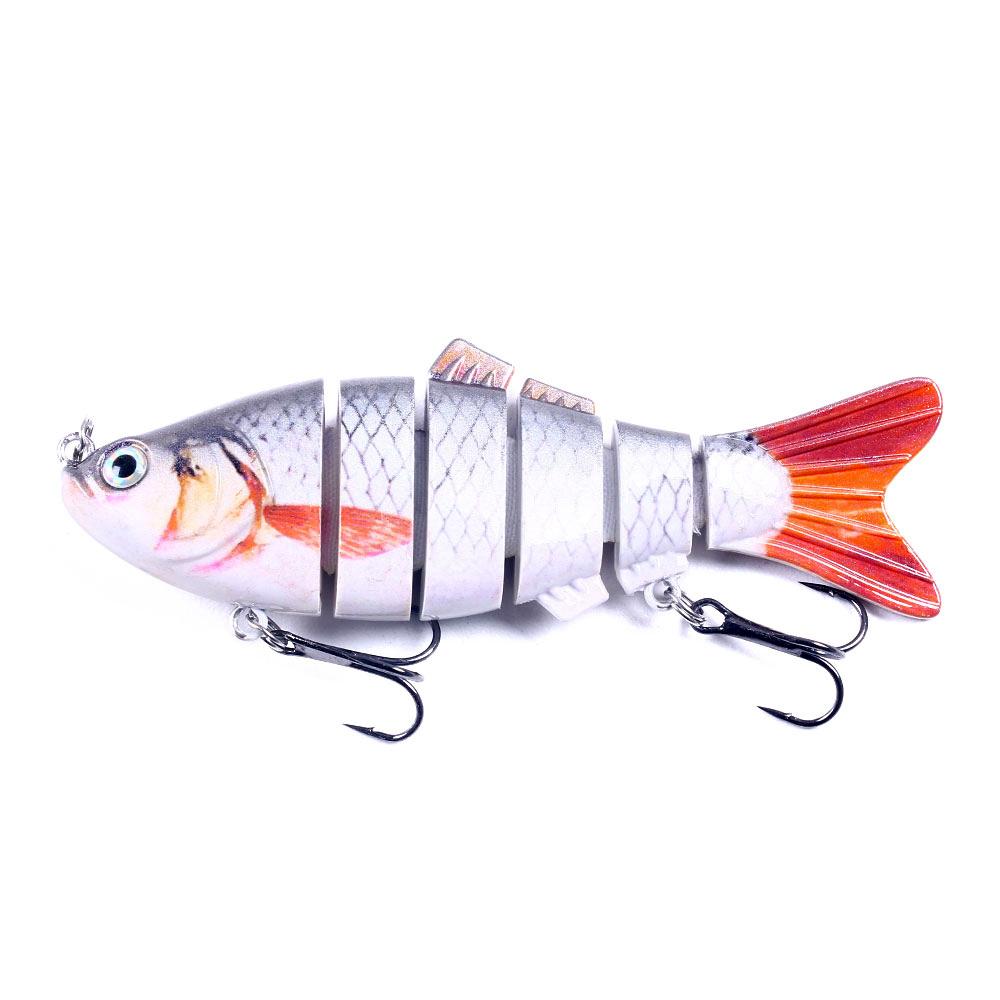 1 Piece Fishing Lure Hard Bait 10cm/18g Wobblers 6 Segments Swimbait Fishing Lure