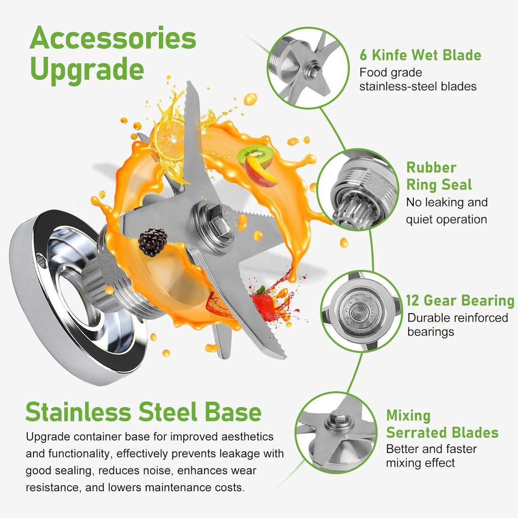 Совместимо с чашей блендера Vitamix объемом 48 унций - 1400 мл, Заменяет модели 5200, 5000, 6300, 7500