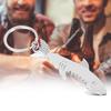 Metal Fish Shape Key Ring Bottle Opener Bag Key Chain Hanging Pendant