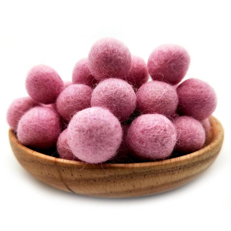 Шерстяной фетровый шар ручной работы, рождественские 10 шт., серьги, аксессуары, цветной меховой шар, сделай сам, помпоны, шар из шерстяной пряжи, 1,5 см